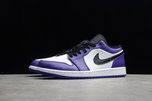 Air Jordan 1 Low Court Purple White 553558-500