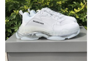 Balenciaga Triple S Clear Sole All White