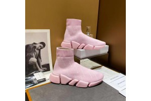 Balenciaga Speed 2.0 Allover Logo Sneaker Pink