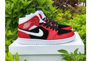 Air Jordan 1 Mid Gym Red Black (W) - BQ6472-601