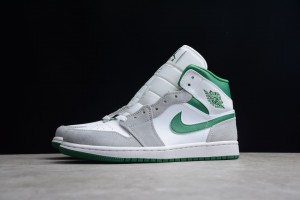 Air Jordan 1 Mid SE Grey Pine Green