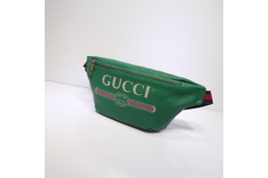 Gucci Print Leather Belt Bag
