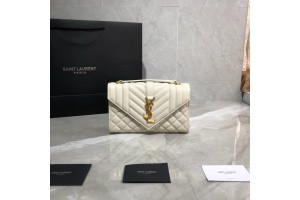 YSL Envelope Cavair Calfskin Chain Bag With Gold Hardware