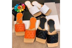 Bottega Veneta Stretch Open-toe Sandals Black/Gold/Orange/White
