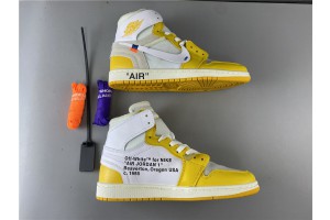 OFF-White x Air Jordan 1 Retro High OG 'Canary Yellow' - AQ0818 149