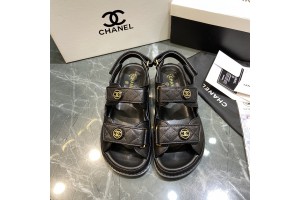 Chanel Dad Leather Sandals 