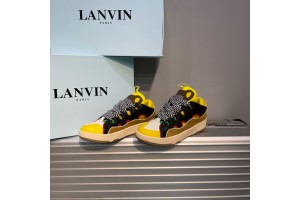 Lanvin Leather Curb Sneaker