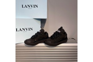 Lanvin Leather Curb Sneaker