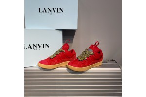 Lanvin Leather Curb Sneaker