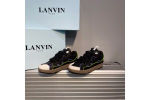 Lanvin Leather Curb Sneaker