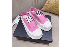Chanel Double C Standard Canvas High Soles 