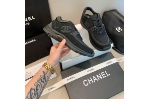 Chanel CC Logo Sneaker Black (Reflective)