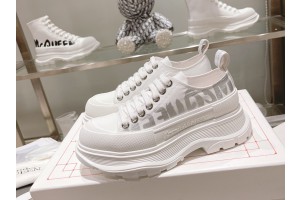   Alexander McQueen Graffiti-logo print Tread Slick sneakers