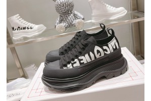 Alexander McQueen Graffiti-logo print Tread Slick sneakers