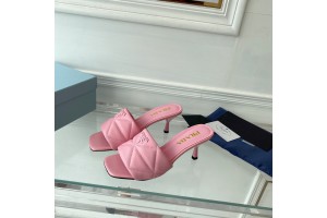  Prada Sandals Pink/Black/White/Brown