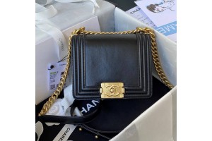 Chanel Mini Le Boy Smooth Calfskin Leather