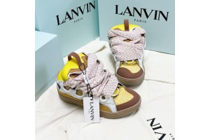 Lanvin Leather Curb Sneaker
