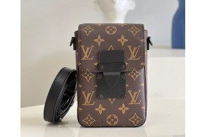 Louis Vuitton S-Lock Vertical Wearable Macassar Monogram Bag