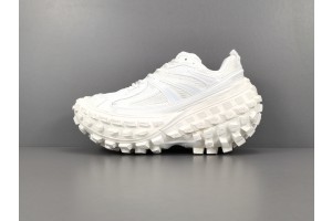 Balenciaga Defender Sneaker In White Mesh And Nylon