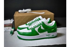 Louis Vuitton Nike Air Force 1 Low By Virgil Abloh White Green