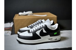 Louis Vuitton Nike Air Force 1 Low By Virgil Abloh White Black