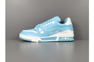 LV Trainer Sneaker Light Blue