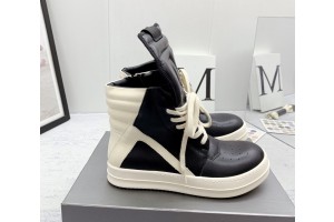 Rick Owens Black Geobasket Sneakers