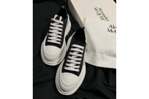 Alexander McQueen Tread Slick White Black Sneakers