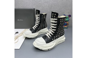 Rick Owens DRKSHDW Black Abstract Sneakers