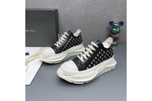 Rick Owens DRKSHDW Black Abstract Sneakers