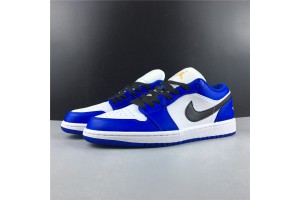 Air Jordan 1 Low Hyper Royal Orange Peel - 553558-401 