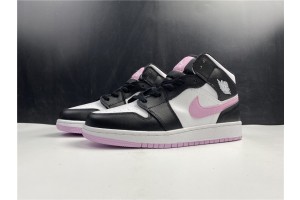 Jordan 1 Mid White Black Light Arctic Pink (GS) 555112-103