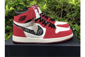 Dior Air Jordan 1 High White Red Black CN8607-006