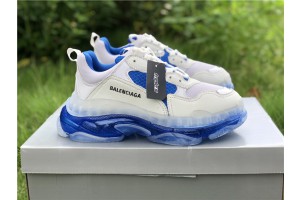 Balenciaga Triple S Sneaker White Blue 541624 -W09ON- 9169