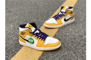 Air Jordan 1 Mid SE Lakers - 852542-700