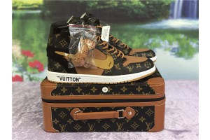 Off White x Air Jordan 1 "Off-Louis" Monogram 