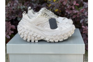 Balenciaga Defender Sneaker In Beige Mesh And Nylon