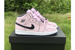 Air Jordan 1 Mid Pink Foam (GS) - 555112-601