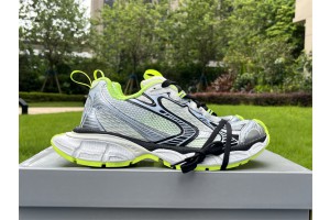 Balenciaga 3XL Sneaker in grey, white and Green mesh and polyurethane