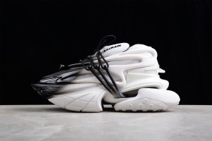 Balmain Unicorn low-top trainers in neoprene and leather