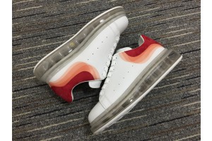 Alexander McQueen Oversized Sneaker White Red Clear Sole