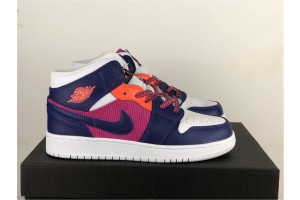 Air Jordan 1 Mid Fire Pink Barely Grape (GS) - 555112-602