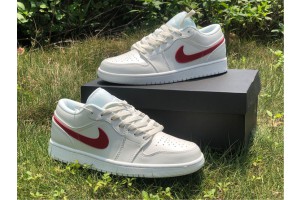 Air Jordan 1 Low Milk White Red - AQ9941-161