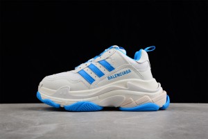 Adidas x Balenciaga Triple S White Blue