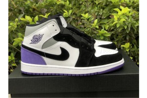 Air Jordan 1 Mid SE Purple Union - 852542-105