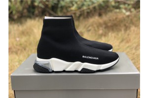 Balenciaga Speed Clear Sole Sneaker Black/White 517319-W07U0-1000
