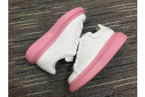 Alexander McQueen Oversized Sneaker White Pink Sole