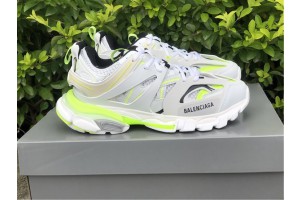 Balenciaga Track In White And Neon Yellow Sneaker 542023-W1GC3-9070