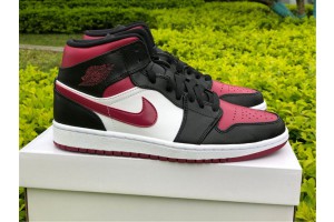 Air Jordan 1 Mid Bred Toe - 554724-066