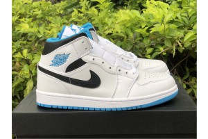 Air Jordan 1 Mid Laser Blue - 554724-141